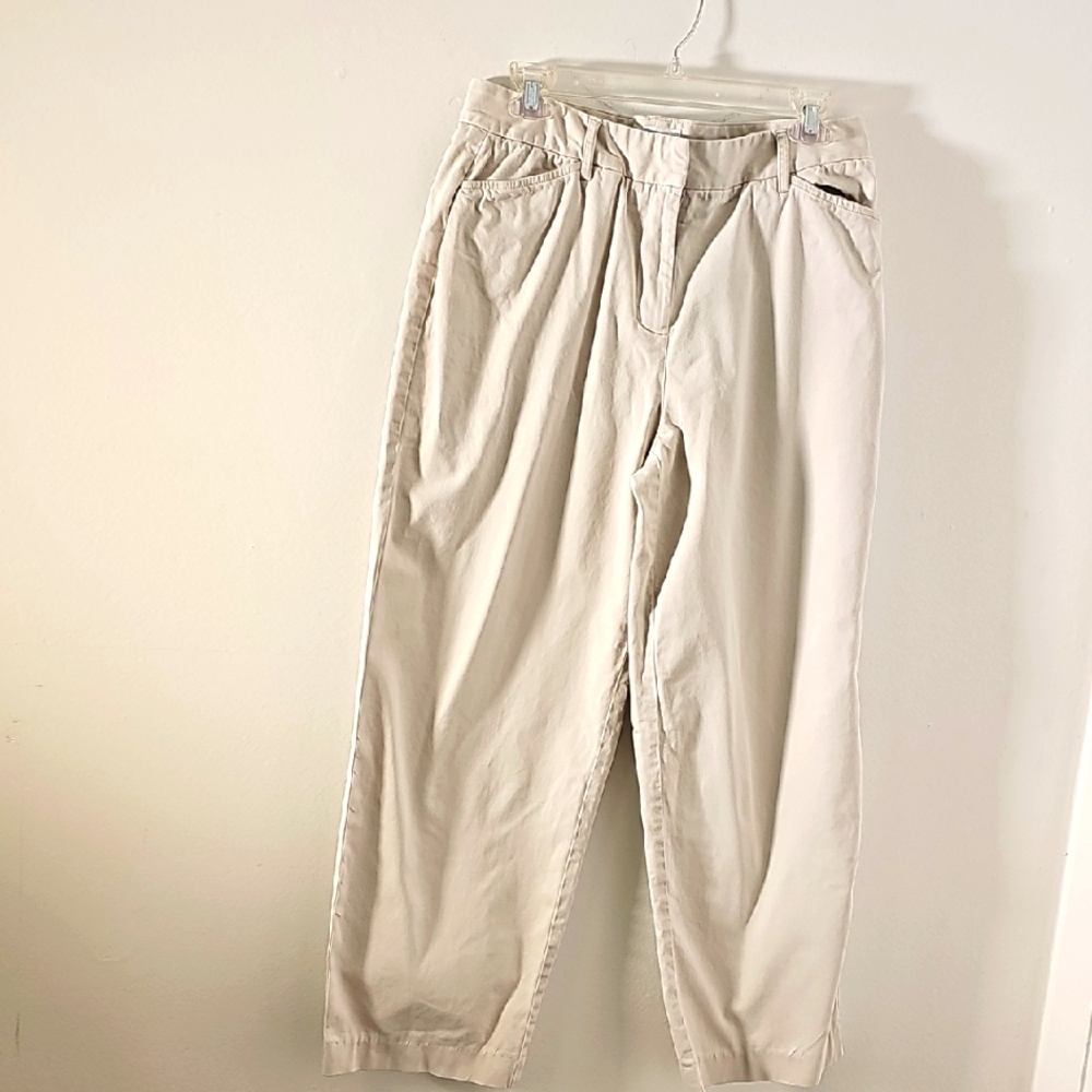Talbots Cream Chinos for Effortless Style. Womens Size‎ 10.